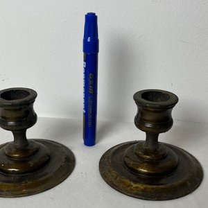 Par de Veladores de Bronce Macizo - imagen 2