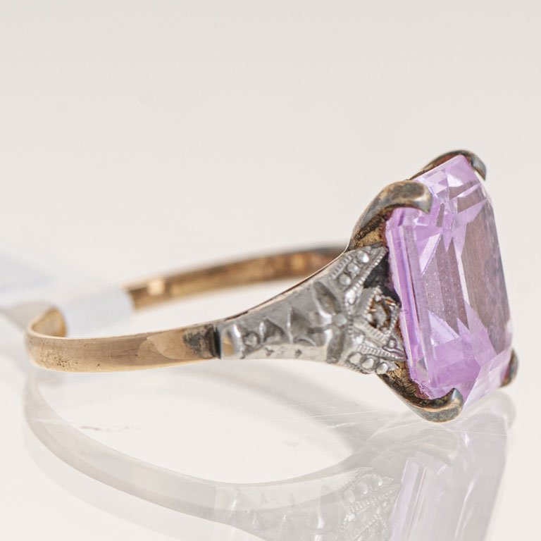Anillo de Oro y Plata con Rosa de Francia - imagen 2