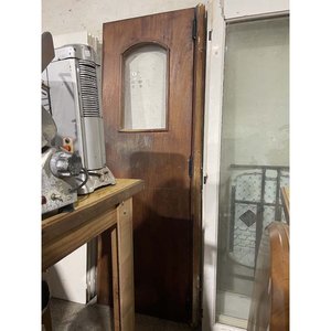 Lote anterior: Hoja de Puerta de Madera con Vidrio y Lustre Detallado - 68x205 cm