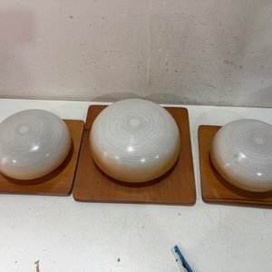 Juego de 3 Plafones de Luz Redondos, Dos Grandes y Uno Chico - imagen 2