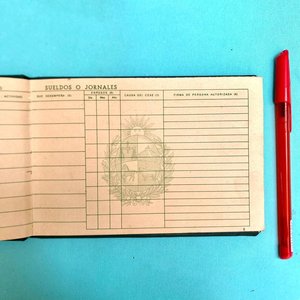 Carnet de Trabajo Antiguo Instituto de Jubilaciones y Pensiones Uruguay - imagen 9