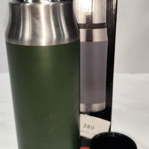 Termo Tipo Americano Verde con Tapa Tradicional en Caja - imagen 2