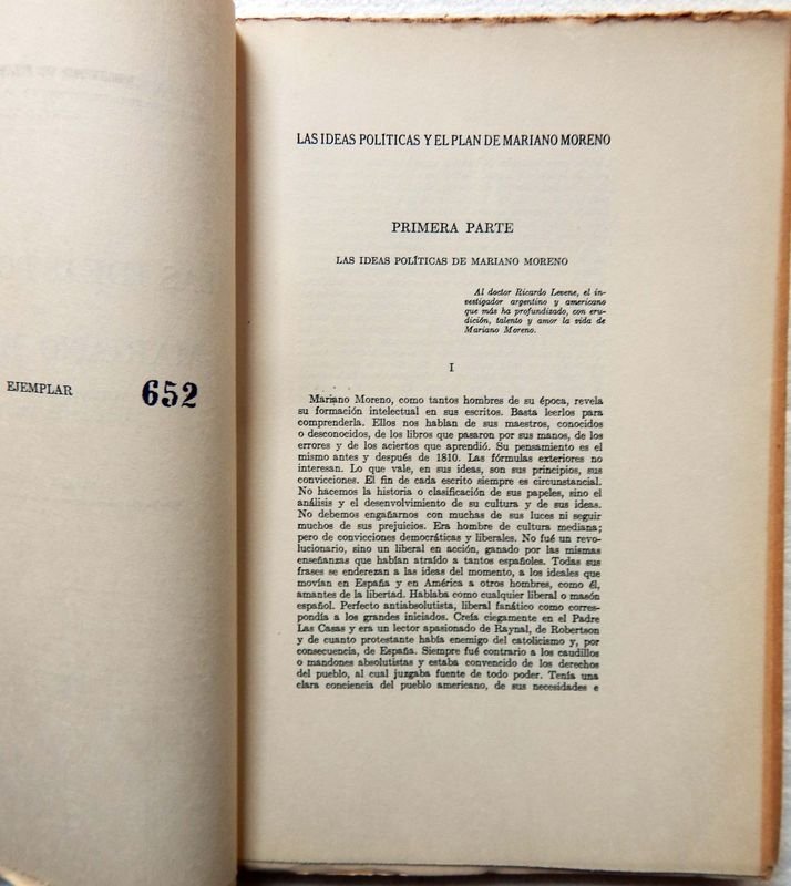 Libro sobre las ideas políticas de Mariano Moreno - imagen 3