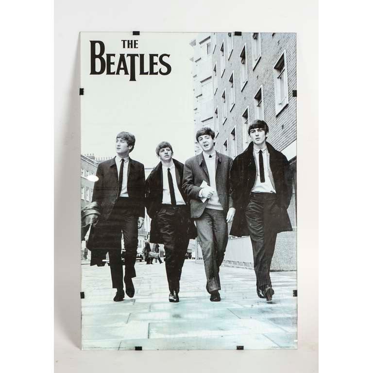 Lote siguiente: Lámina de The Beatles enmarcada en vidrio