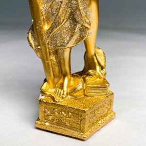 Figura Diosa de la Justicia Dorada - 18 cm - imagen 5