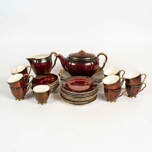 Conjunto de 37 Piezas para Café y Lunch Carlton Ware Rouge Royale - imagen 1