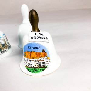 Tres Campanas Coleccionables de Loza con Diseños de Ciudades - imagen 2