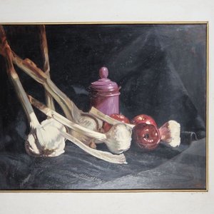 Óleo Naturaleza Muerta de Sergio Curto - imagen 3