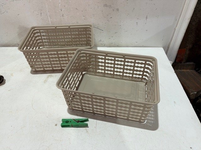 Dos Canastitos Organizadores Beige