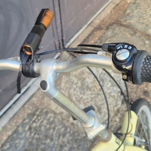 Bicicleta Plegable Moller Rodado 20 Estilo Urbano Vintage Color Crema - imagen 7
