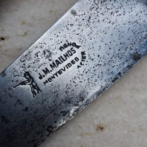 Verijero "Cazador" J.M. Mailhos Montevideo, Cabo de Madera, Impecable Estado - imagen 2