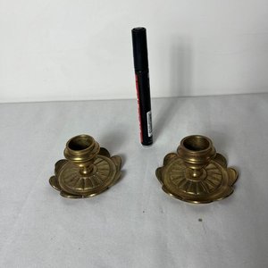 Par de Veladores de Bronce Macizo - imagen 3