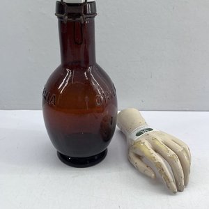 Botella Antigua Cervecería Oriental Alemana con Tapón de Porcelana - imagen 2
