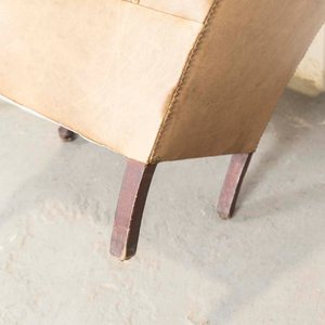 Par de Bergères de Cuero Tapizado con Tachas - imagen 3