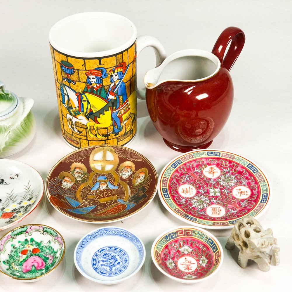 Lote de porcelana oriental con detalles - imagen 2