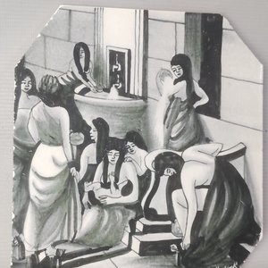 Lote anterior: Grabado "Turkish Bath" sobre Baldosa "Hand made TURKIYE"