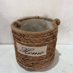 Lote siguiente: Canasto de Yute Decorativo con Inscripción "Home"