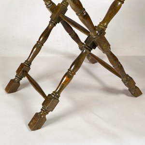 Mesita Plegable Vintage con Bandeja "Old Sheffield" Labrada - imagen 2