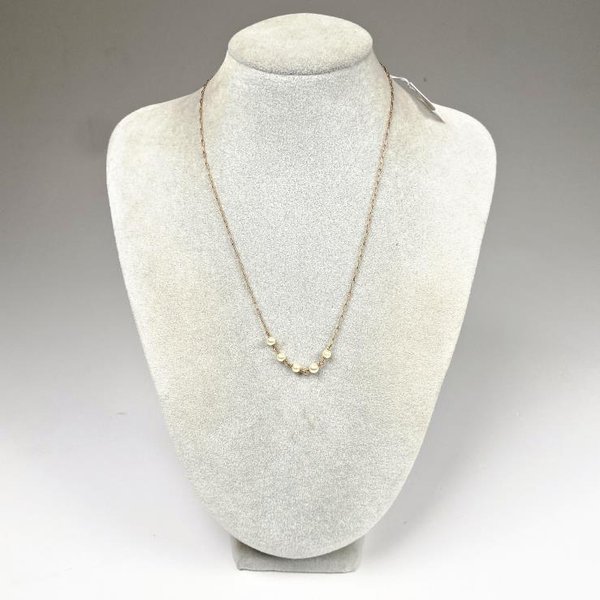 Cadena de Oro 18k con Perlas de Cultivo, 40 cm - imagen 1