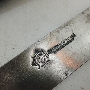 Cuchillo Criollo Antiguo Brouqua & Scholberg Montevideo con Cabo de Alpaca Repujada - imagen 5