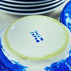 Juego de Taza y Platillo con 10 Platos de Porcelana Japonesa - imagen 4