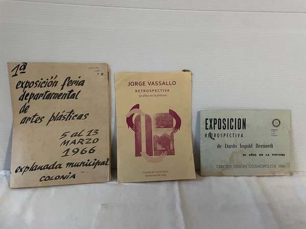 Catálogo y Programa "Primera Feria de Artes Plásticas" 1966 Jorge Vassallo y Dardo Ingold