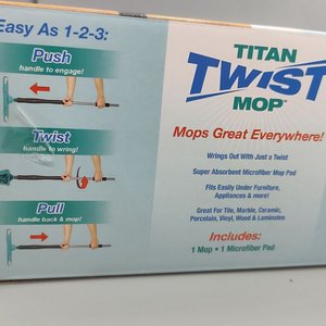 Mopa Titan Twist Mop Plegable de Microfibra con Mango de Aluminio - imagen 5