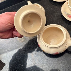 Juego de Té Versailles Porcelana con Flores - imagen 9