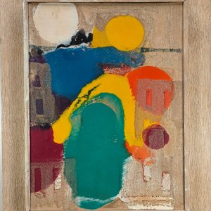 Obra Abstracta "Exposición Municipal" de Julio Verdié, Técnica Mixta (1973) - imagen 3