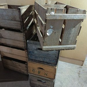 Lote de 12 Cajones de Madera Rústicos para Almacenamiento o Decoración - imagen 5