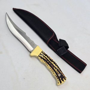 Cuchillo de Caza con Funda y Mango Estilo Cuerno - imagen 2