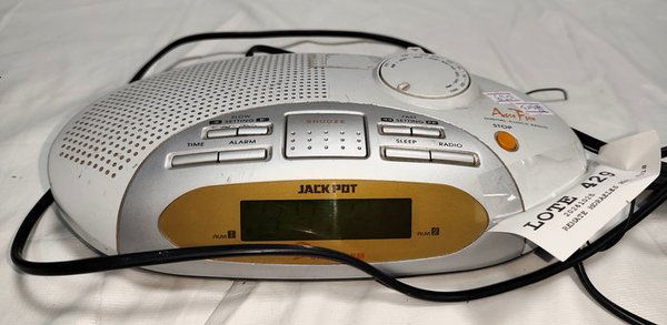 Radio Reloj Despertador Digital Eléctrico "Jack Pot" - Funciona