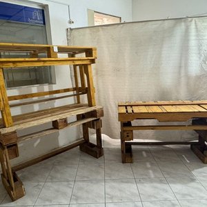 3 Mesas Rústicas de Madera Estilo Pallet - imagen 3
