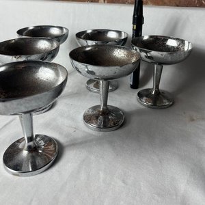 Juego de 6 Copas de Platina Estilo Vintage - imagen 4