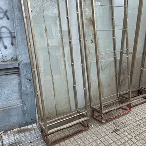 6 Estanterías Metálicas con Vidrio - imagen 2