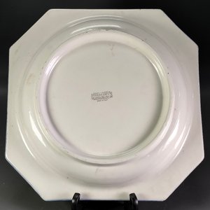 Fuente Octogonal Loza Italiana "Gliarrosti" Sellada - Buen Estado - imagen 7