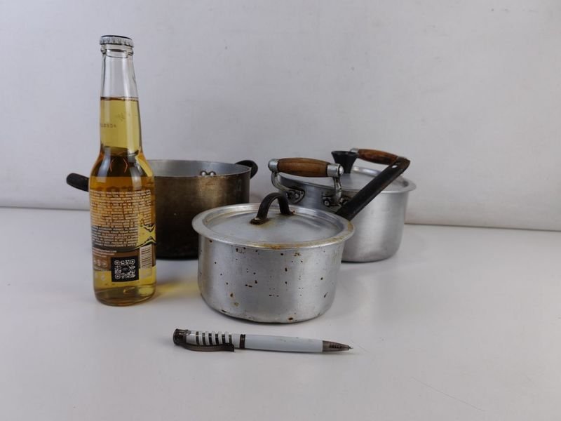 Tres Ollas de Cobre con Estilo Antiguo - imagen 2
