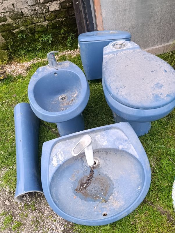 Juego de Baño Azul Completo 5 Piezas