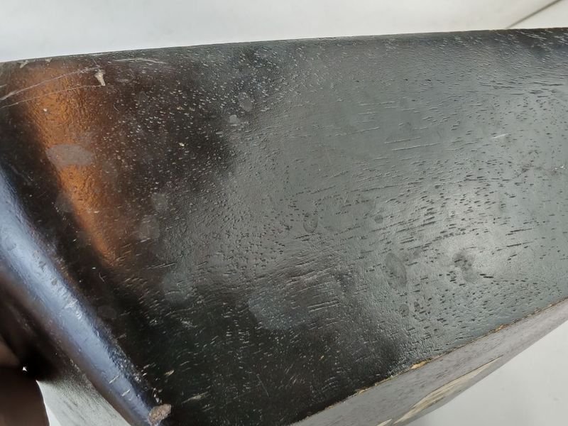 Lotes de cerámica terracota y panera tallada en madera - imagen 7
