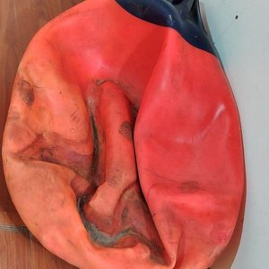 Boya Inflable Polyform Naranja y Azul (70x50 cm Desinflada) - imagen 2