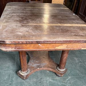 Mesa de Comedor Extensible Antigua de Madera - imagen 5