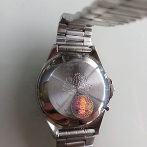 Reloj Orient Automático 3 Estrellas Acero Inoxidable Esfera Plateada - imagen 8