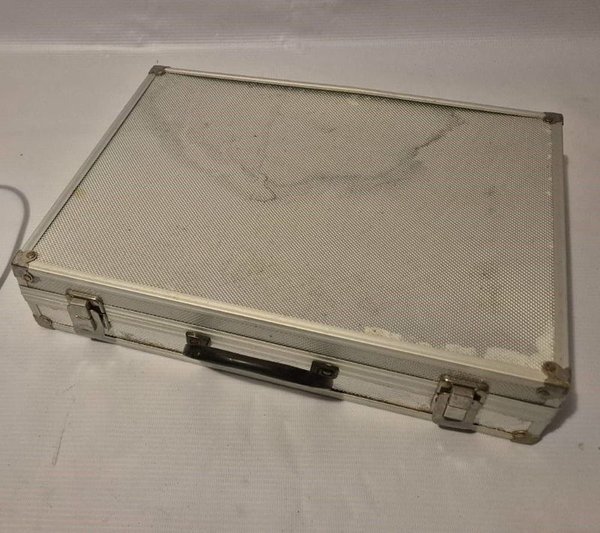 Maletín de Aluminio Porta Soporte Giratorio Dremel y Lámpara de Escritorio Articulada - imagen 3