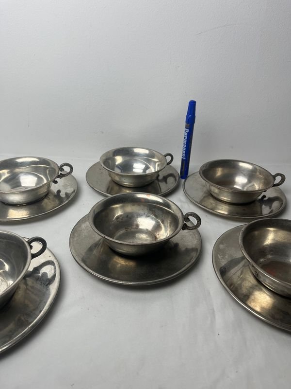 Tazas con Manijas y Saucers - imagen 3