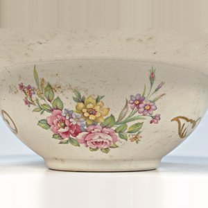 Guisera de Losa Staffordshire con Guarda Rosada y Flores - imagen 3