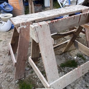 3 Caballetes de Madera para Obra - imagen 2