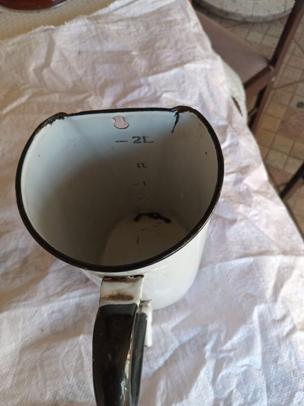 Jarro Esmaltado Antiguo y Freidora Eléctrica