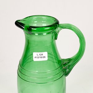 Jarra de Vidrio Verde Conaprole con Asa - Altura 25 cm - imagen 4