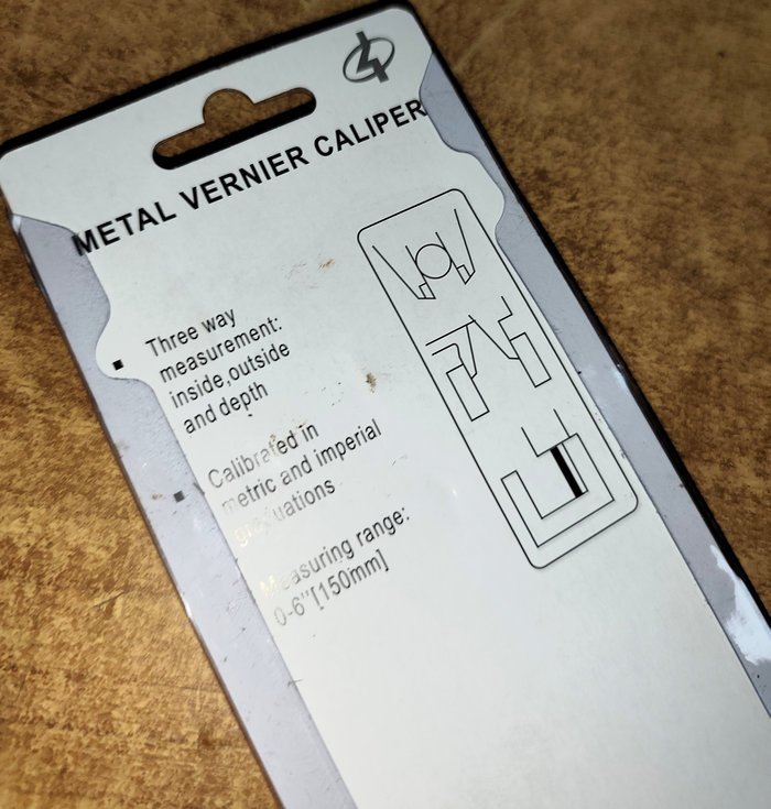 Calibrador Vernier de Metal en Blister Nuevo - imagen 4