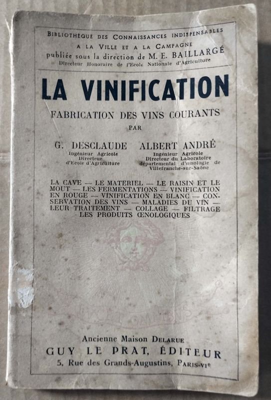 Lote anterior: Libro sobre vinificación y producción de vinos